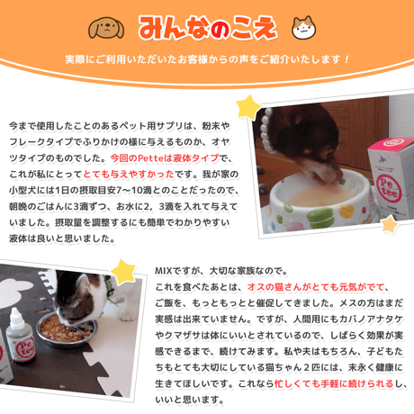 Petee ペッティー 北海道産カバノアナタケ濃縮エキス（ペット用） 30ml（お試し用）