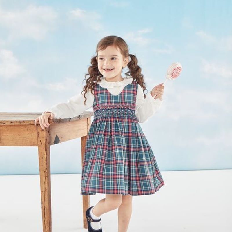 ワンピース Kidiwi - Leanne dress (Green floral) 3A Kidiwi ドレス 3A Kidiwi - Leanne dress (Green floral) 3A Girls