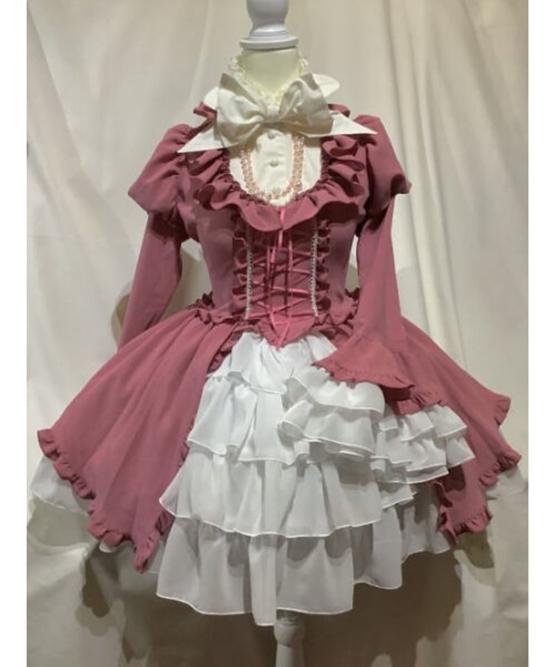 アリス風編み上げドレスワンピース MARBLE