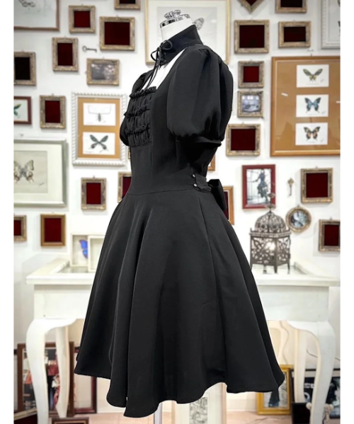 Na+H ブラック フリル ノースリーブ ミニワンピース NA+H ワンピース Na+H ブラック フリル ノースリーブ ミニワンピース