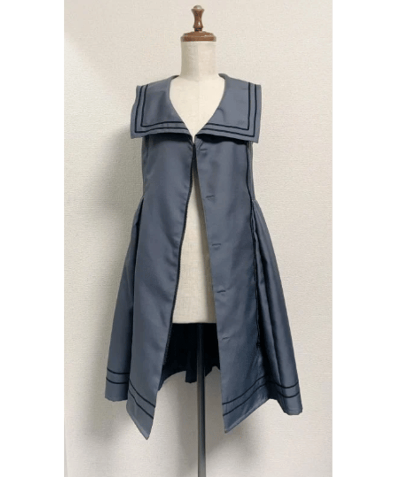 Physical Drop】フィジカルドロップ セーラージップJSK・グレー×黒  