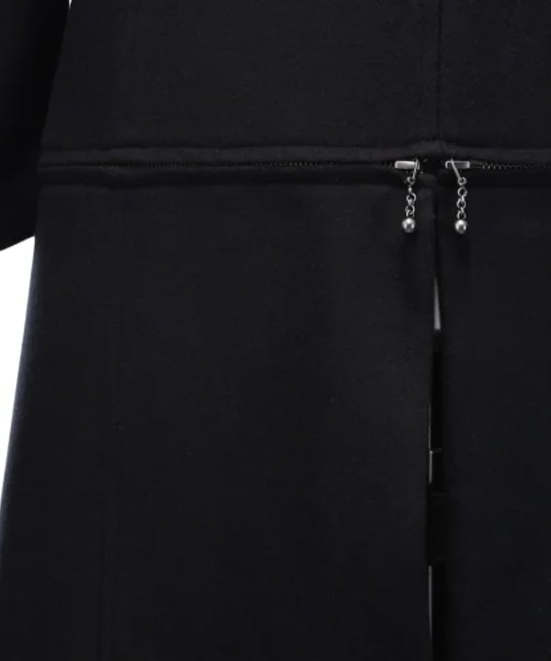 MiDiom】ミディオム Zip Long P Coat Black | ATELIER-...