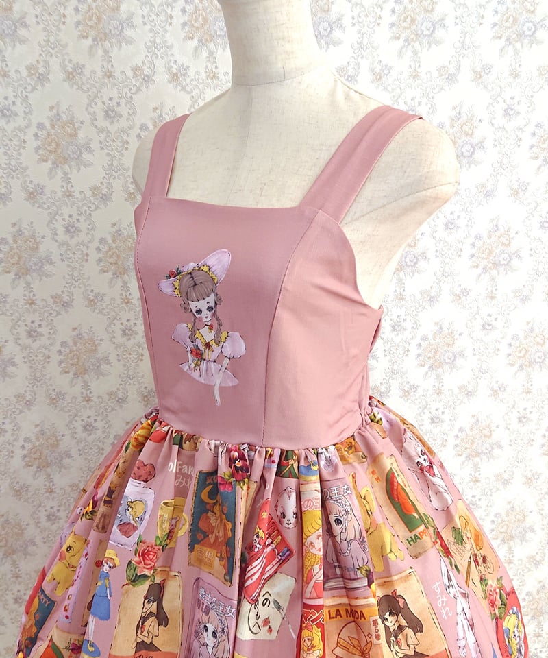 Violet Fane】OTOME Nostalgia ジャンパースカート Pink | ...