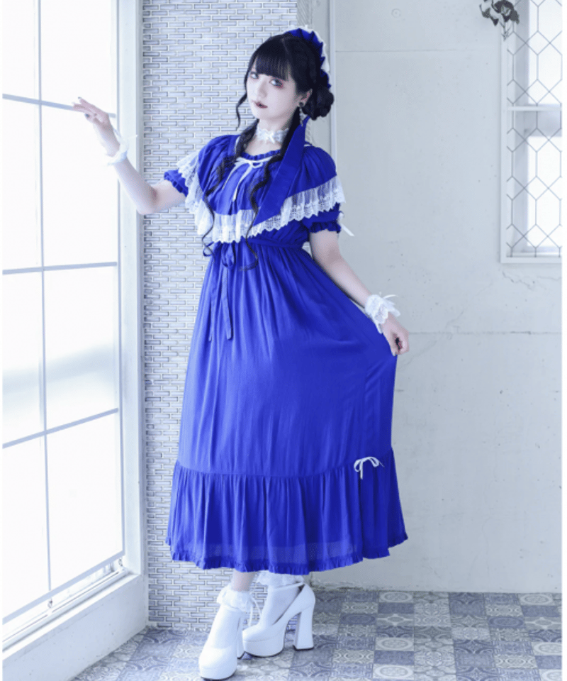 Moi meme Moitie】モワメームモワティエ タイニーローズレースクルー丈  