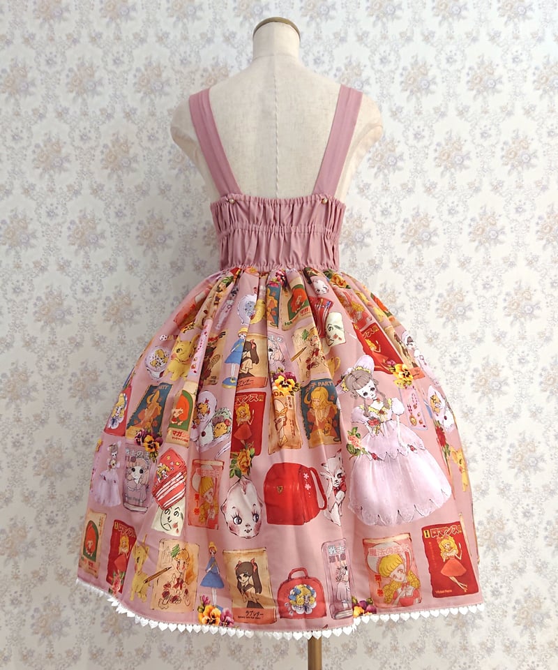 Violet Fane】OTOME Nostalgia ジャンパースカート Pink | A 