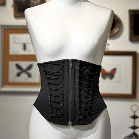 【Na+H】エヌエープラスエイチ　hm編み上げコルセット(ショート/BONE)　hm Lace-Up Corset (short/BONE)