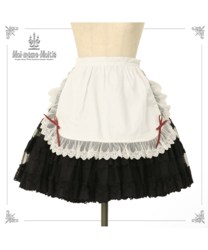 Moi meme Moitie】モワメームモワティエ チュールレースサロンエプロン  