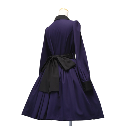 Sheglit】シェグリット クラシカルタックワンピース パープル  