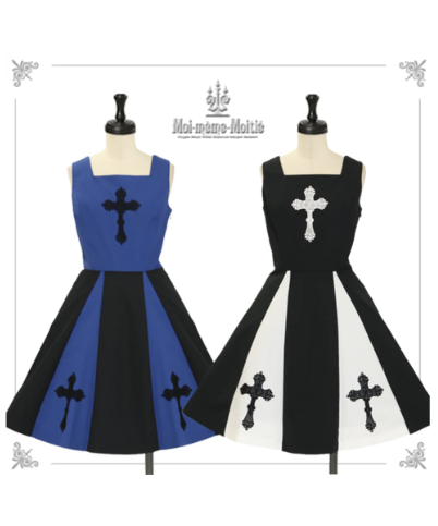 Moi-meme-Moitie モワメームモワティエ 薔薇十字ジャンパースカート