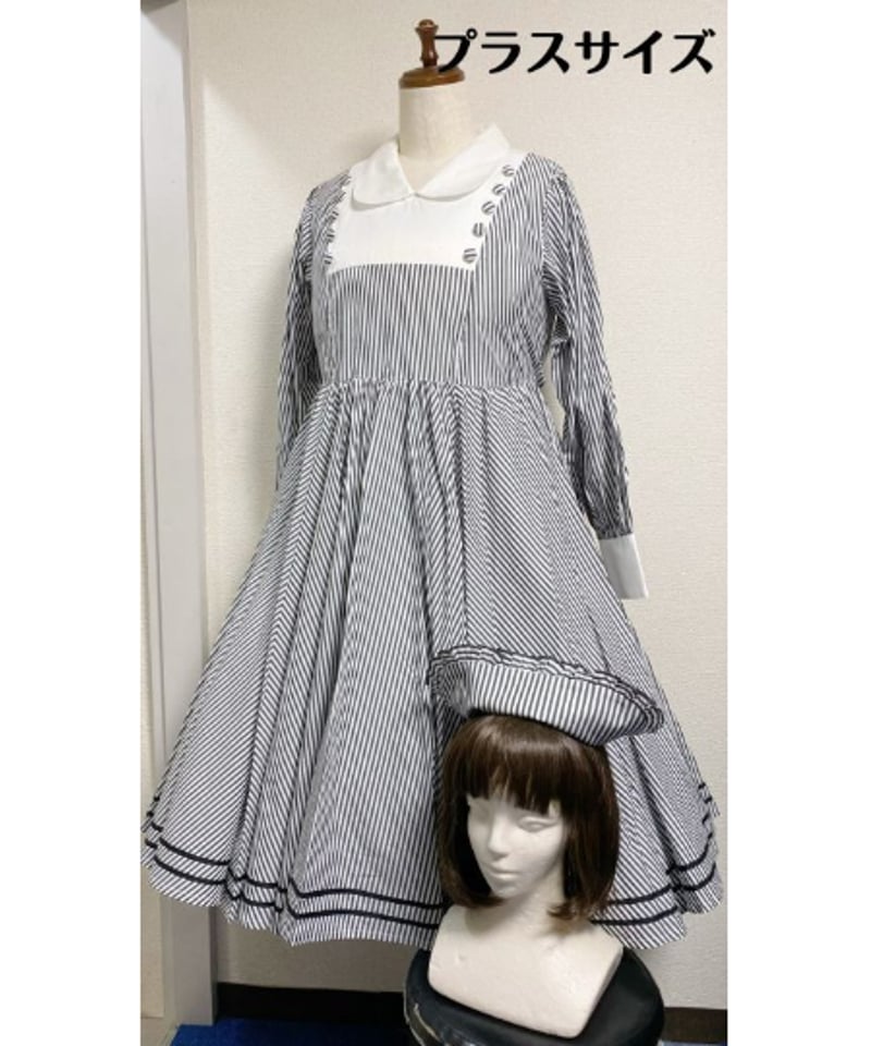 Physical Drop】フィジカルドロップ クラシカルナースワンピース【黒  