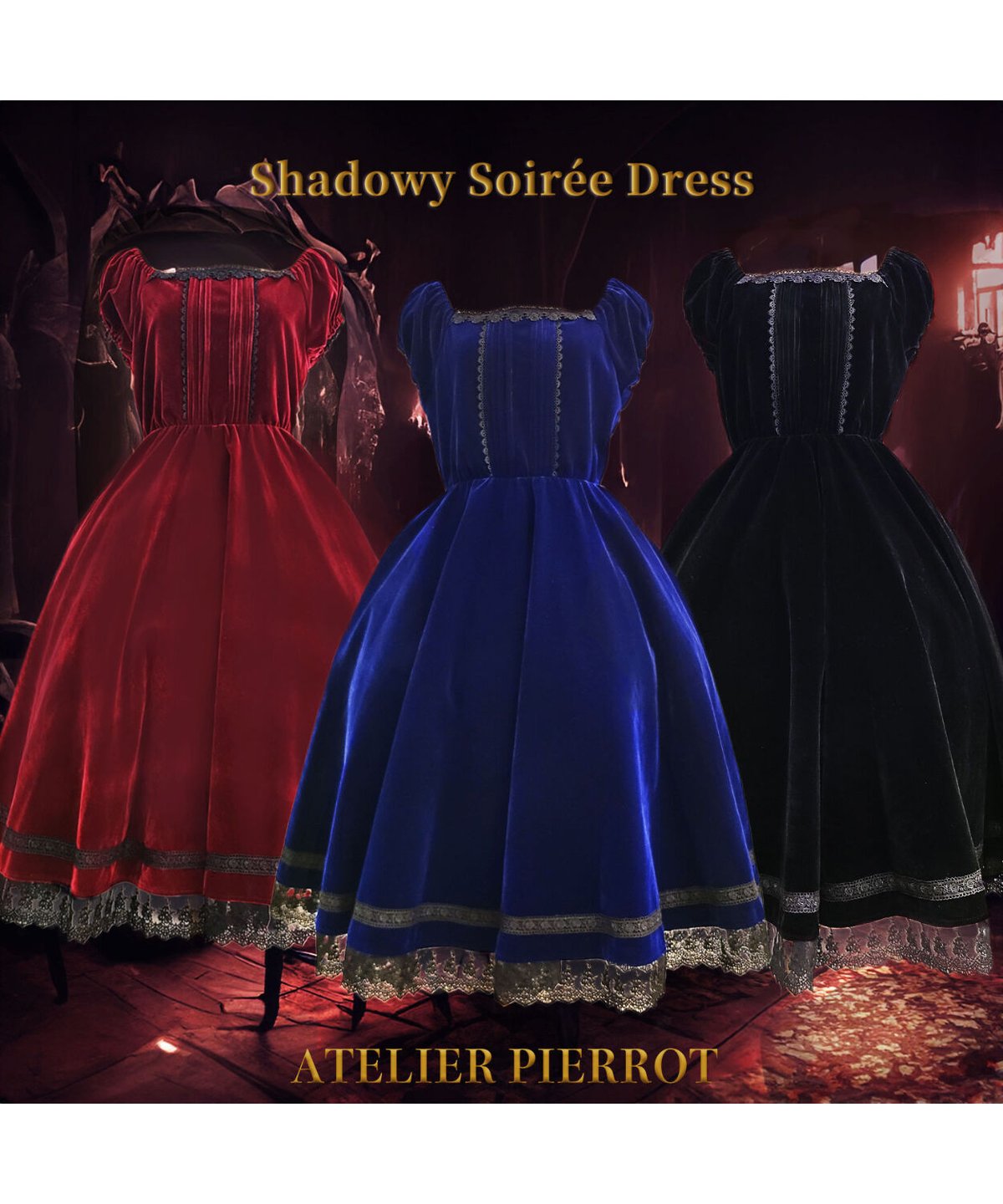 Shadowy Soirée Dress | ATELIER-PIERROT大阪店