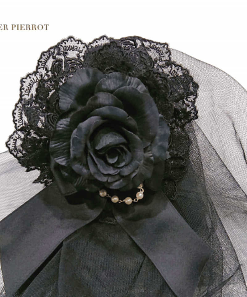 Moitie ネオゴシックアーチ薔薇カチューシャ黒 Moitie ネオゴシックアーチ薔薇カチューシャ黒 Moitie ネオ