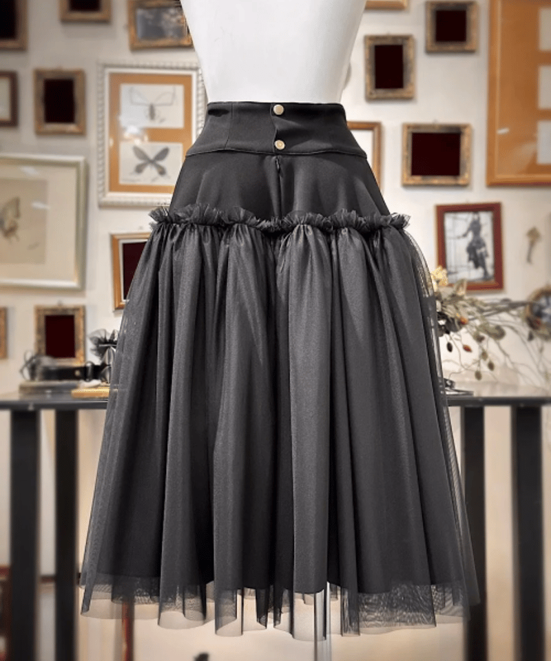 0076■　Na+H エヌエープラスエイチ ガーター スカート 0076□Na+H エヌエープラスエイチ ガーター スカート