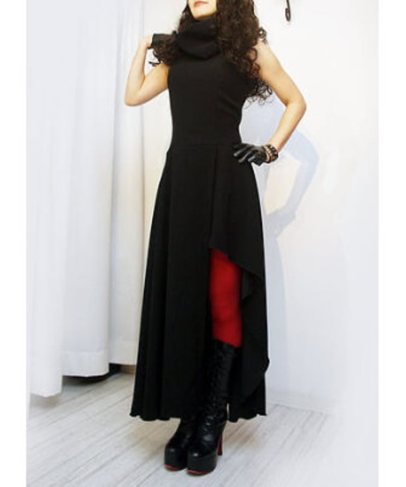 Na+H エヌエープラスエイチ hmアシンメトリー ロングワンピース- 