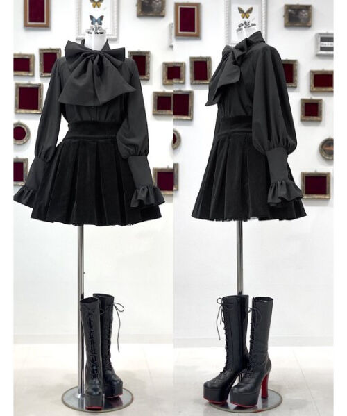 【Na+H】エヌエープラスエイチ　hm別珍ボックススカート(FT)　hm Velveteen Box Skirt (FT)