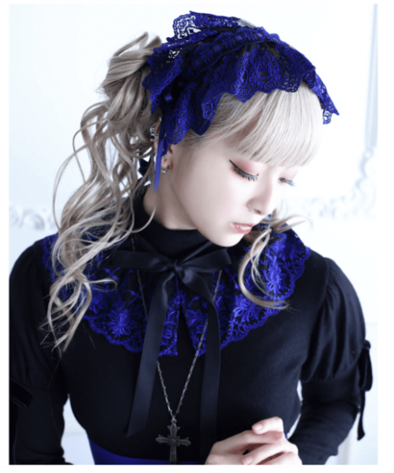 Moi meme Moitie】モワメームモワティエ M+Cross Rose付け衿 bla 