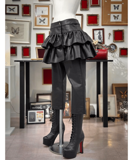 0076■　Na+H エヌエープラスエイチ ガーター スカート 0076□Na+H エヌエープラスエイチ ガーター スカート