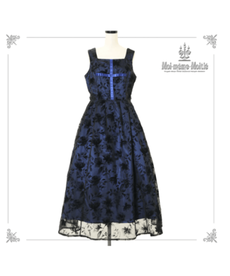 Moitie 別珍薔薇フロッキーJSK Moitie 別珍薔薇フロッキーJSK