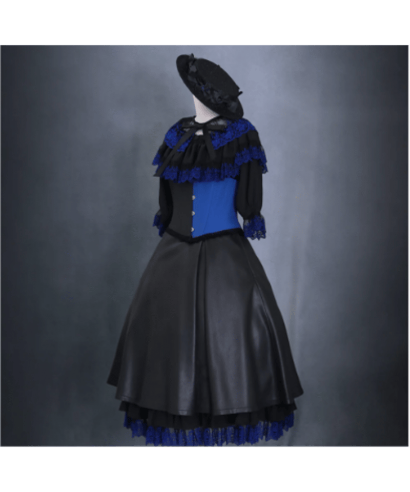 Moi meme Moitie】モワメームモワティエ M+Cross Rose付け衿 bla 