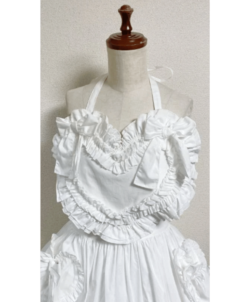 Physical Drop】フィジカルドロップ ハートエプロン 【白】 Heart Apro 