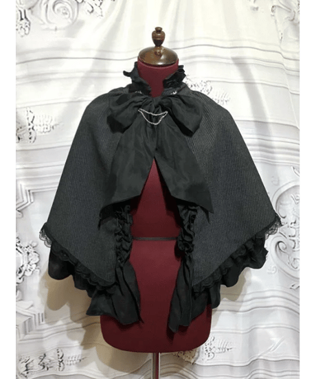 アトリエピエロ Holy Night Cape Coat black Holy Night Cape Coat by Atelier Pierrot