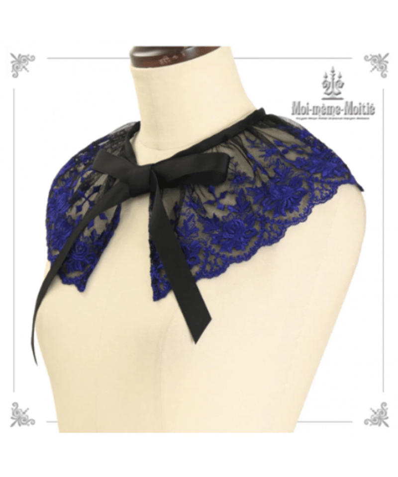 Moi meme Moitie】モワメームモワティエ M+Cross Rose付け衿 bla 