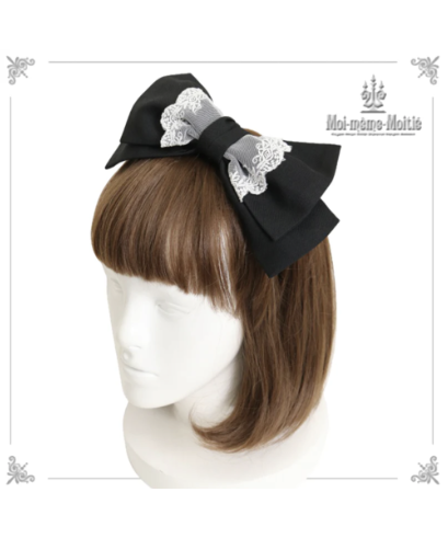 Moi-meme-Moitie☆フリルリボンヘッドドレス☆モワティエ初期 【公式通販】