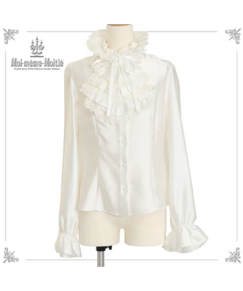 Moi-meme-Moitie モワティ EGA ブラウス オリジナルレース Moi-meme-Moitie モワティ EGA ブラウス オリジナルレース