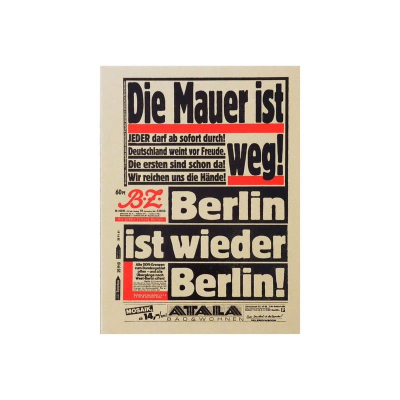 Mark Power: Die Mauer ist weg ! (signed) | Mede...