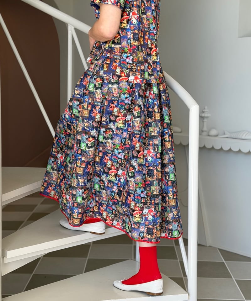 受注・3L】アンティークボードスカート | yukiemon