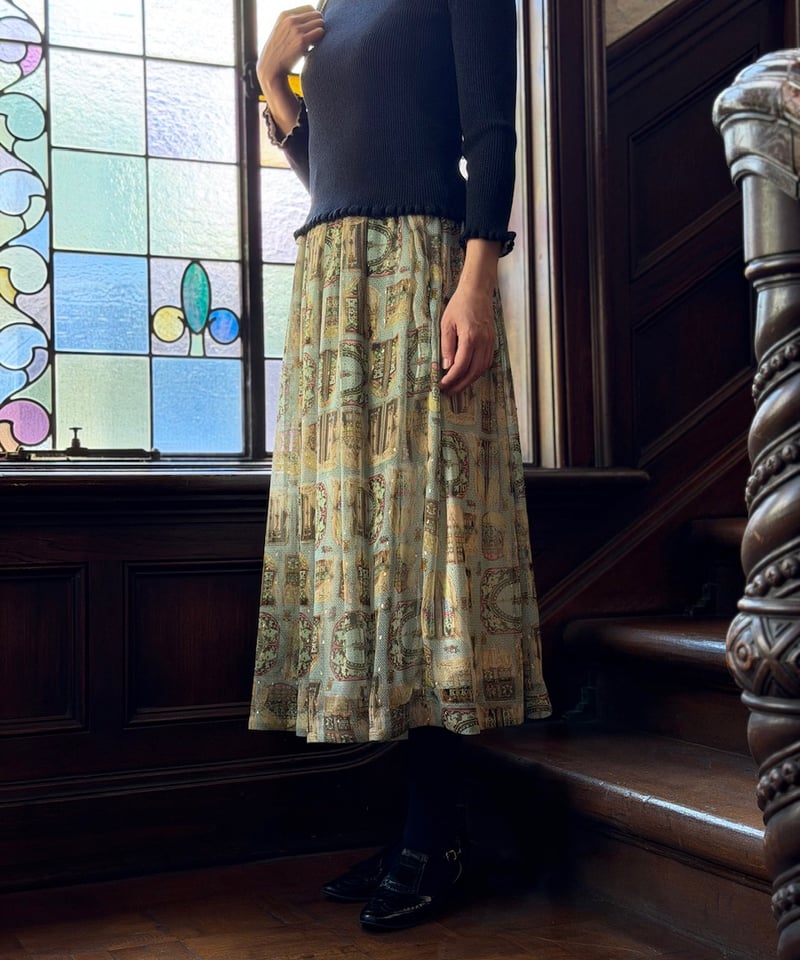 受注【3L】ステンドグラススカート | yukiemon