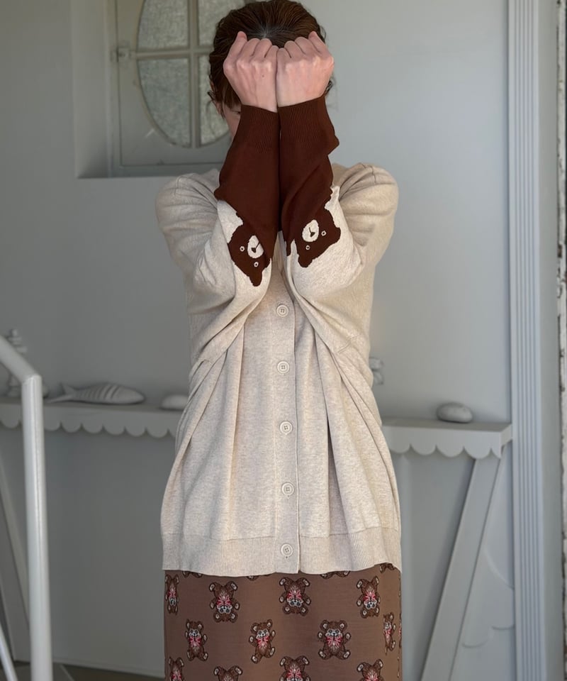 受注・3L】シルエットたっぷりVカーディガン | yukiemon