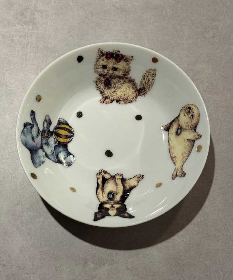 ⚠️最終額　新品未使用　yukiemon ぺたぺたシリーズ　大皿 ぺたぺた陶器・深皿小 | yukiemon