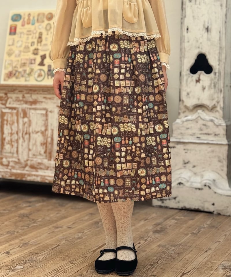 現物・3L】蚤の市スカート | yukiemon