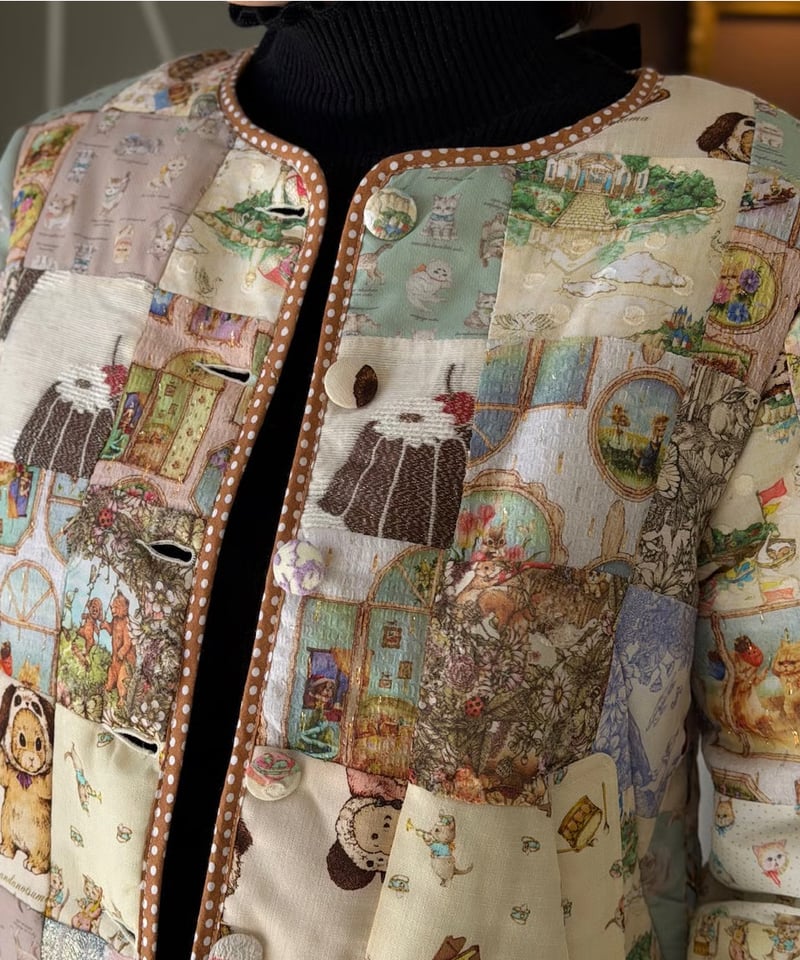 現物・M】アーカイブテキスタイルブルゾン | yukiemon