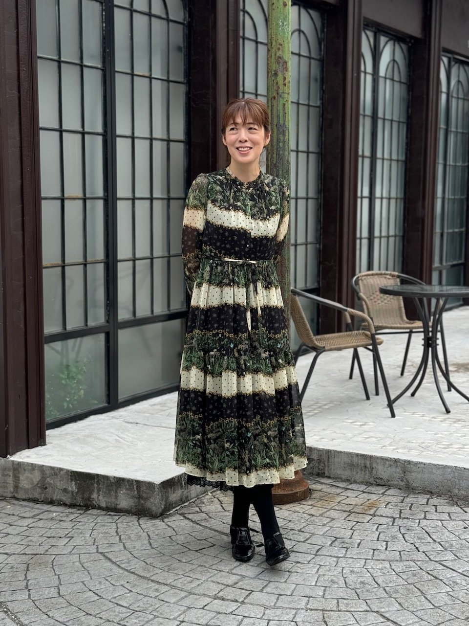 ⭐️yukiemon リボンボーダーワンピース 新品 Mサイズ