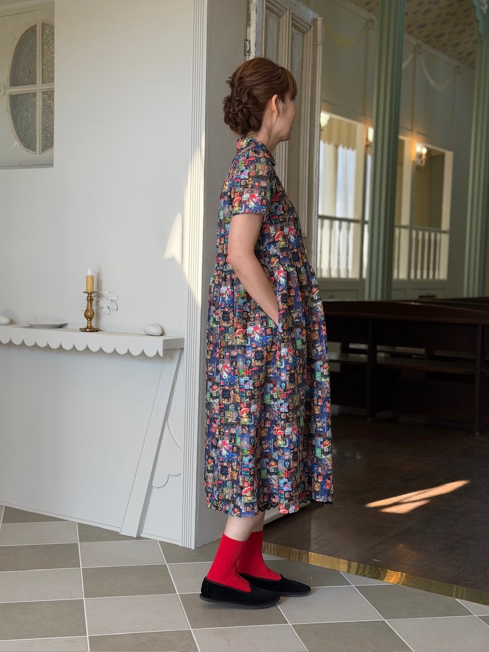 受注・3L】アンティークボードワンピース | yukiemon