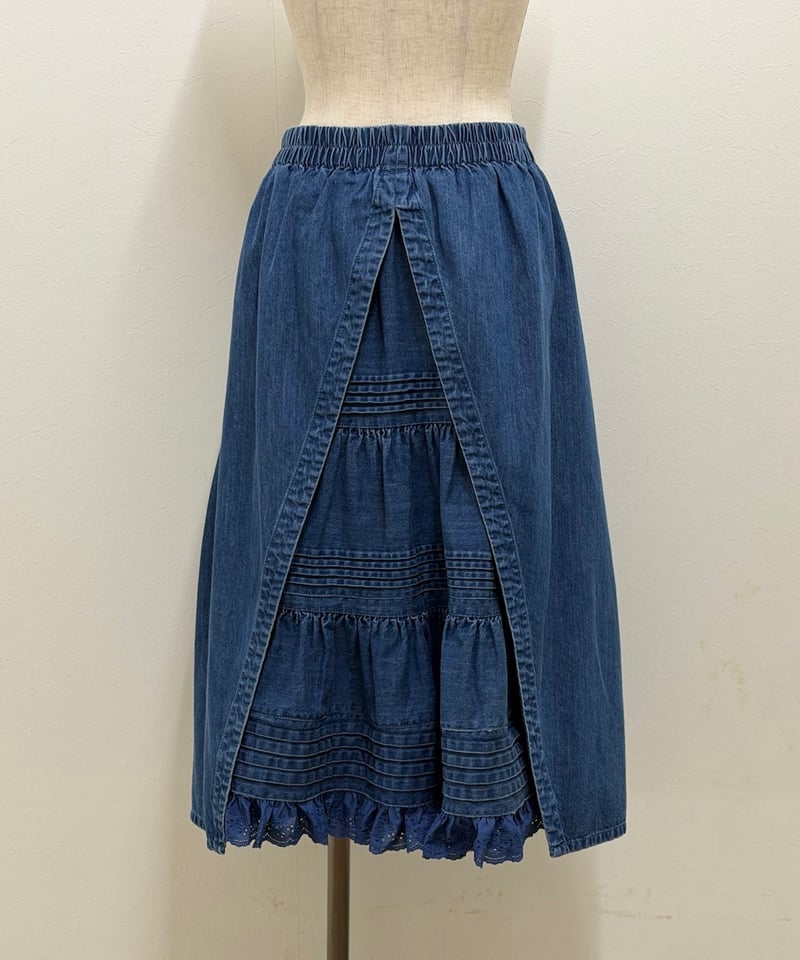 受注・M】クレープデニムスカート | yukiemon