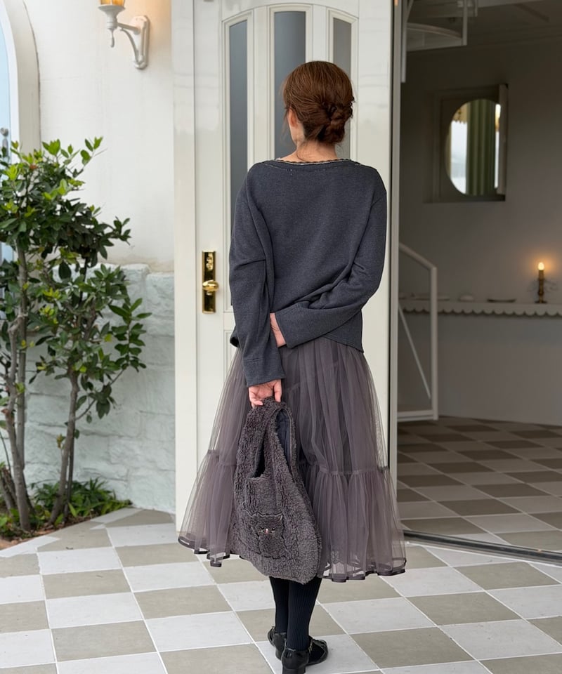 yukiemon コラージュ スエットプルオーバー Diary 3L 猫 yukiemon