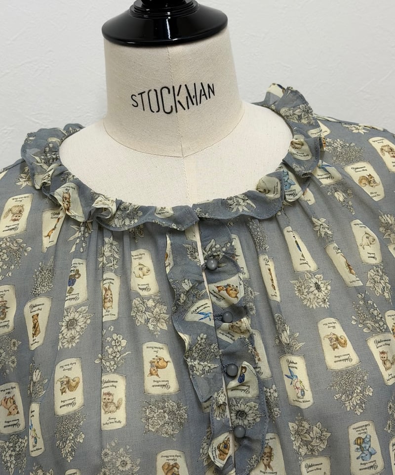 数量限定受注・M】5部袖テキスタイルブラウス(フォーチュン) | yukiemon