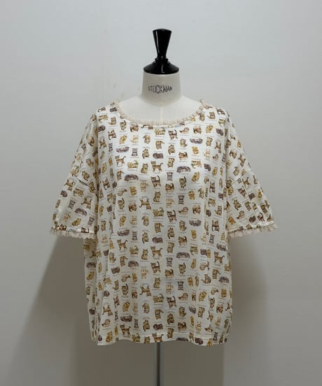 【現物・3L】テキスタイルシューTシャツ