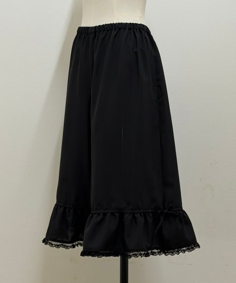 yukiemon クローバーパンツII【ブラック】 受注・M】きれいめクローバーパンツ(2色展開) | yukiemon