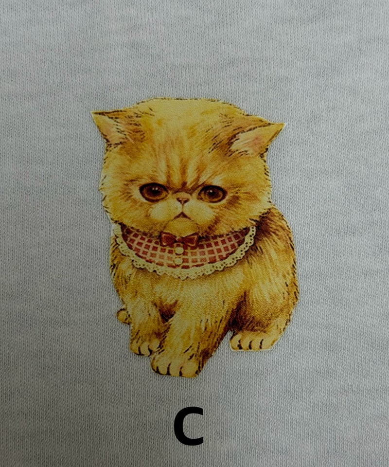 受注・M】ペタペタこねこ図鑑Tシャツ | yukiemon