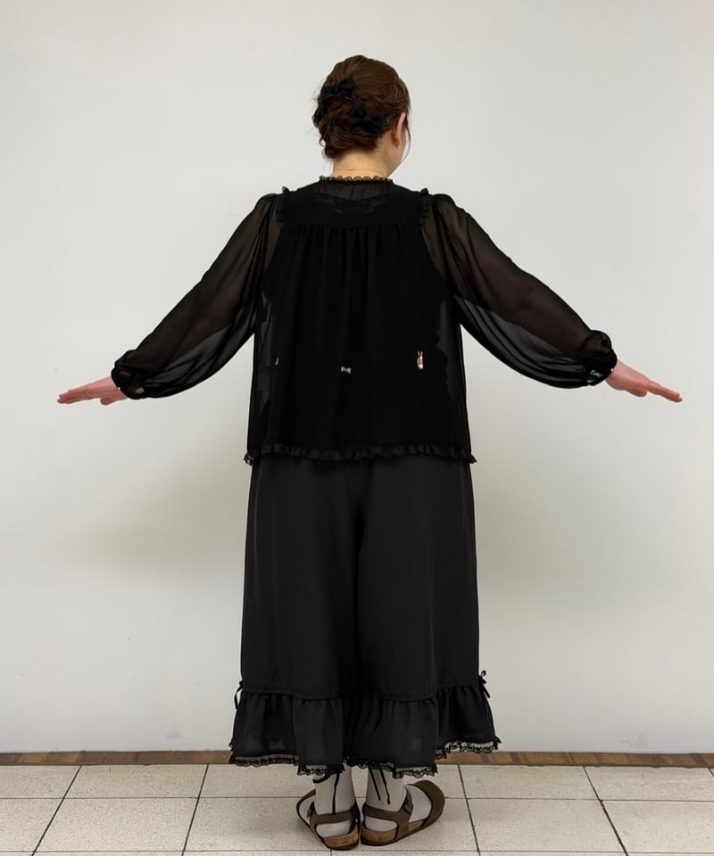 受注・3L】fortuneシフォンブラウス・ミルク | yukiemon