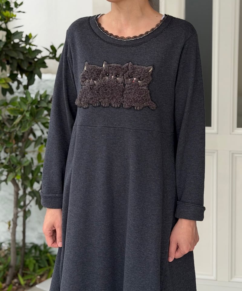 yukiemon 楽器隊ワンピース　M yukiemon 楽器隊ワンピース M 受注【M】kitty one-piece | yukiemon