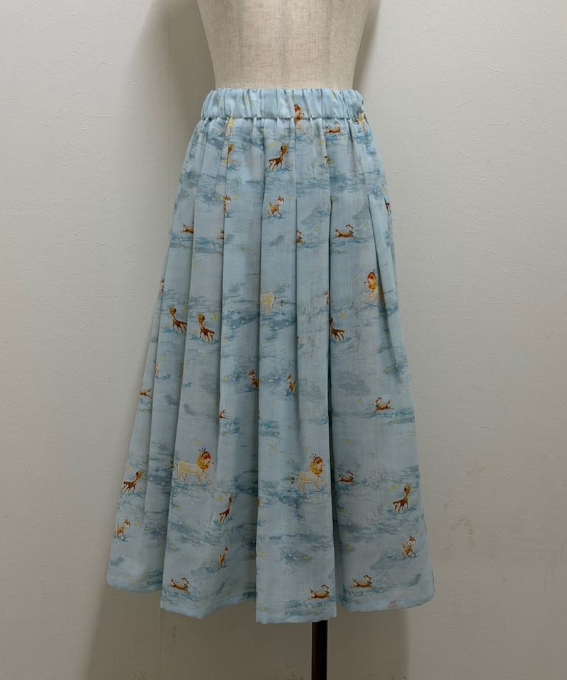 受注【M】テキスタイル丈長スカート | yukiemon