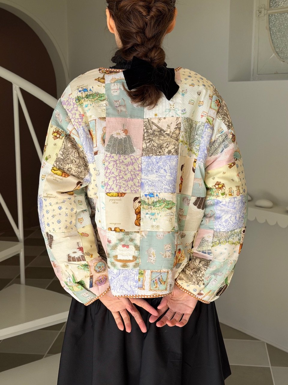 現物・3L】アーカイブテキスタイルブルゾン | yukiemon