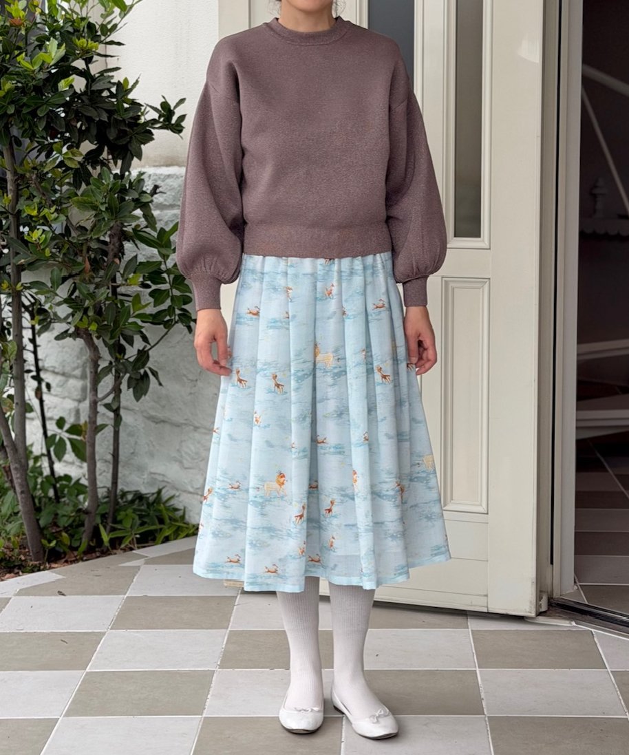 yukiemon ぶさねこ丈長スカート M yukiemon】ぶさねこ丈長スカート（M）_240514005054 | EGAMI OF