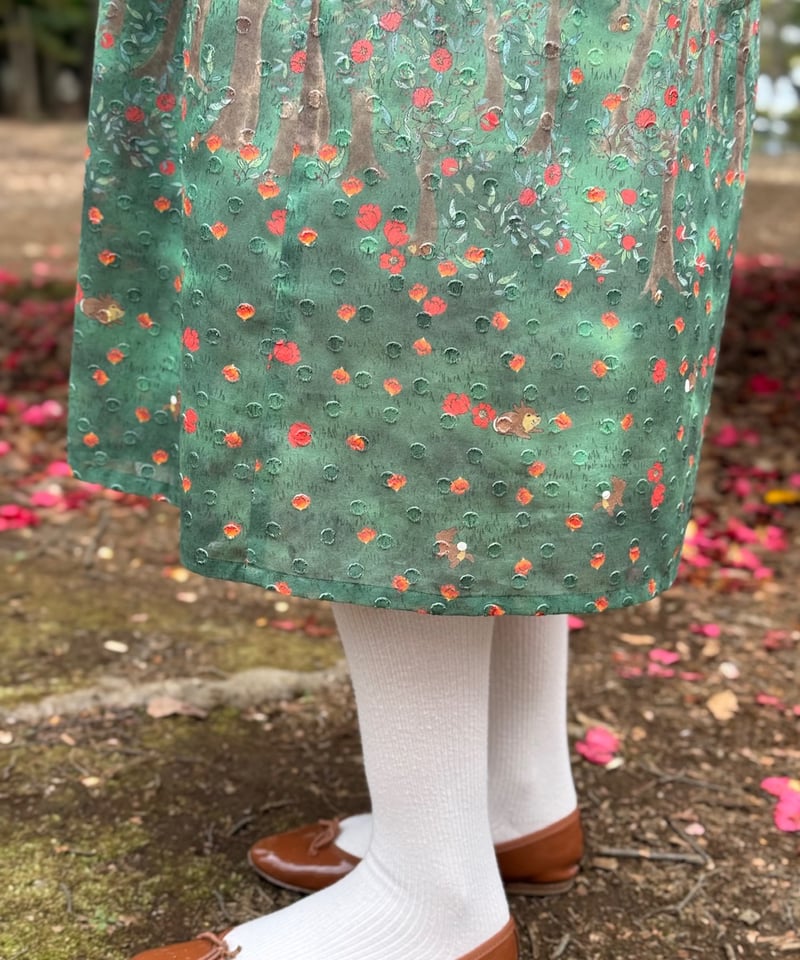 3L】ざくろの花シューワンピース | yukiemon 3L】ざくろの花シューワンピース | yukiemon