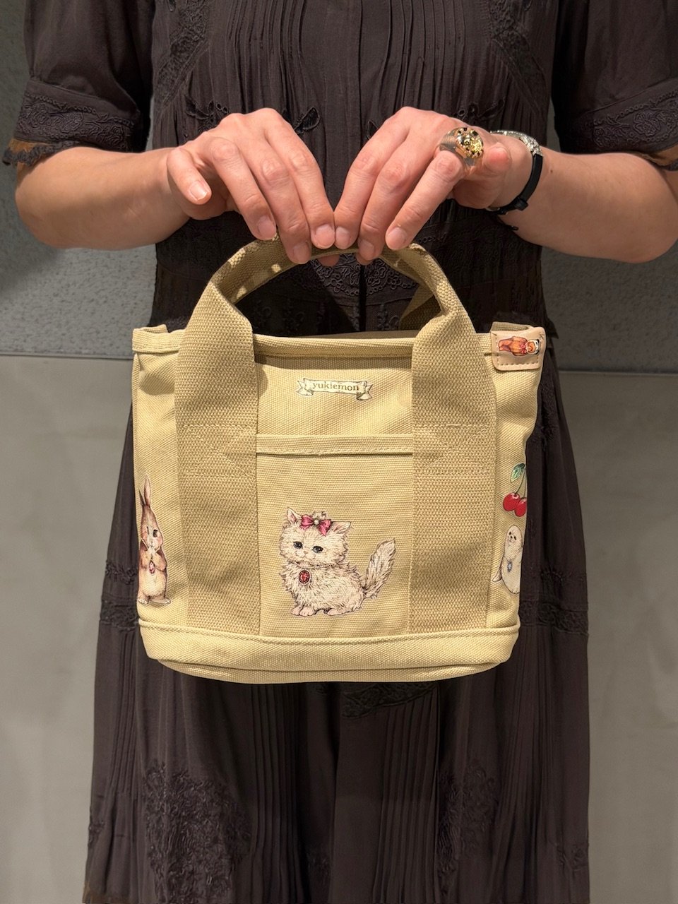 yukiemon ペタペタトートバッグ 現物】ペタペタミニトート | yukiemon
